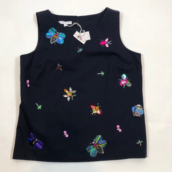 Talbots Tops - NWT Talbots RSVP by Talbots navy embellished top